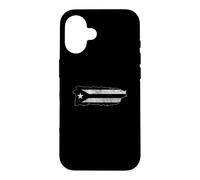 Drapeau Noir de Porto Rico Resiste Boricua Island Flag Taino Art Coque pour iPhone 16