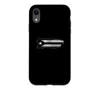 Drapeau Noir de Porto Rico Resiste Boricua Island Flag Taino Art Coque pour iPhone XR