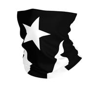 Drapeau Noir Et Blanc De Porto Rico Unisexe Echarpe Tête Pirate Élastique Echarpe Gaiter Anti-Solaire Balaclava pour Sports Escalade Motorcycle