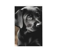 Drapeau noir labrador chiot 61 x 91 cm Drapeau de jardin extérieur double face avec œillets verticaux saisons de cour pour l'extérieur de la maison, décoration de jardin, bannière de vacances