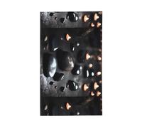 Drapeau noir mystère en forme de cœur. Drapeau décoratif d'extérieur 0,9 x 1,5 m, bannière verticale en polyester