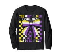 Drapeau Non Binaire « The Only Choice I Ever Made Was to Be Myself » Manche Longue