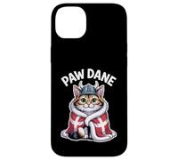 Drapeau Nordique Viking Motif Patte de Chat Danois - Viking Kawaii Coque pour iPhone 14 Plus