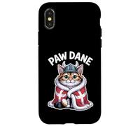Drapeau Nordique Viking Motif Patte de Chat Danois - Viking Kawaii Coque pour iPhone X/XS