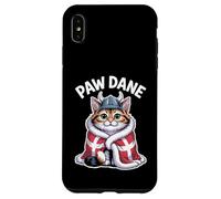 Drapeau Nordique Viking Motif Patte de Chat Danois - Viking Kawaii Coque pour iPhone XS Max