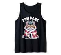 Drapeau Nordique Viking Motif Patte de Chat Danois - Viking Kawaii Débardeur