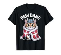 Drapeau Nordique Viking Motif Patte de Chat Danois - Viking Kawaii T-Shirt
