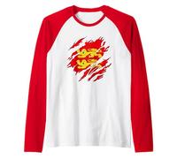 Drapeau Normand Normandie Vintage Manche Raglan