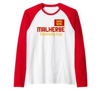 Drapeau Normandie, Lions Jaunes, Malherbe, Hommes Femmes Normandie Manche Raglan