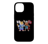 Drapeau Norvège Corée du Sud Racines norvégiano-coréennes Coque pour iPhone 14