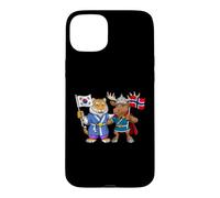 Drapeau Norvège Corée du Sud Racines norvégiano-coréennes Coque pour iPhone 15 Plus