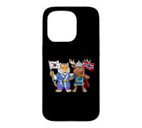 Drapeau Norvège Corée du Sud Racines norvégiano-coréennes Coque pour iPhone 15 Pro