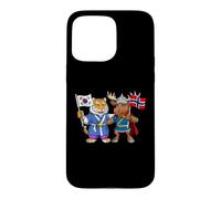 Drapeau Norvège Corée du Sud Racines norvégiano-coréennes Coque pour iPhone 15 Pro Max