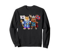 Drapeau Norvège Corée du Sud Racines norvégiano-coréennes Sweatshirt
