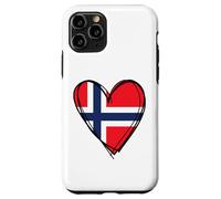 Drapeau norvégien en Forme de cœur avec Inscription « Proud to Be Norwegian Dad Mom Boy Kid » Coque pour iPhone 11 Pro