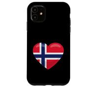 Drapeau norvégien Love Norway Heart Meme Coque pour iPhone 11