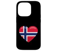 Drapeau norvégien Love Norway Heart Meme Coque pour iPhone 14 Pro