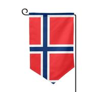 Drapeau norvégien pour l'extérieur - Drapeau de jardin durable, décoration d'été parfaite pour le jardin et la terrasse extérieurs