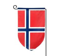 Drapeau norvégien pour l'extérieur - Drapeau de jardin durable, décoration d'été parfaite pour le jardin et la terrasse extérieurs