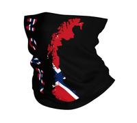 Drapeau Norvégien Unisexe Foulard Multifonctionnel Cache Cou Douce Tour De Cou pour Sport Moto Ski Pêche