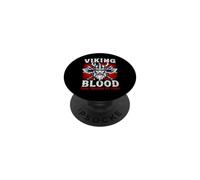 Drapeau norvégien Viking Blood Runs Through My Veins PopSockets PopGrip Adhésif