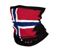 Drapeau Norvégien Vintage Unisexe Cache Cou Coupe-Vent Tour De Cou Respirant Bandeau pour Sport Randonnée Cyclisme Ski