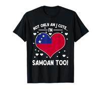 Drapeau « Not Only Am I Cute Im Samoan Too » T-Shirt