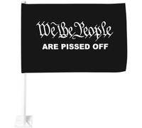 Drapeau Nous, Le Peuple, Sommes En Colère. Drapeau De Bienvenue Décoration Couleurs Vives Bannière À Œillets, Pour Jardin, D'Intérieur, Les Défilés, 90x150cm