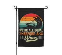 Drapeau Nous Sommes Tous Égaux Devant Une Vague Durable Drapeau De Jardin Double Face Bannière De Cour Pour D'Intérieur Fête Bureaux 12X18 Inch