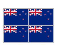 Drapeau Nouvelle-Zélande (4 Fois 9.5x6.3cm) - Sticker/Autocollant