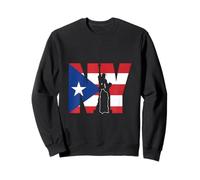 Drapeau nuyoricain New York Porto Rico Rica Taino Boricua Sweatshirt