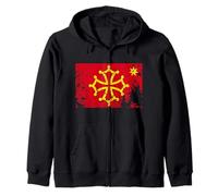 Drapeau Occitanie Vintage Idée-cadeau Occitània Sweat à Capuche