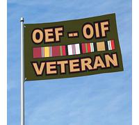 Drapeau Oef et la liberté irakienne Oif Vétéran Drapeau De Jardin