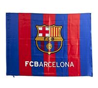 Drapeau officiel Motif vertical Blaugrana avec écusson Dimensions 75 x 50 cm Produit officiel sous licence.