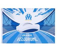 Drapeau OM - Collection officielle OLYMPIQUE DE MARSEILLE - Taille 150 x 100 cm