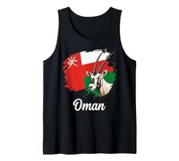 Drapeau Oman Oryx Arabe Fierté Nationale Débardeur