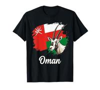 Drapeau Oman Oryx Arabe Fierté Nationale T-Shirt