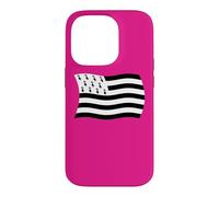 Drapeau ondulé Bretagne France Province Coque pour iPhone 14 Pro