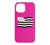 Drapeau ondulé Bretagne France Province Coque pour iPhone 15