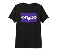 Drapeau ondulé de la Confédération iroquoise Indienne amérindienne T-Shirt Haut de Gamme