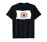 Drapeau ondulé de la Tribu Wampanoag Squanto Indien amérindien T-Shirt