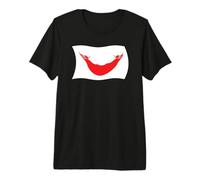 Drapeau ondulé de Rapa NUI Rapanui île de Pâques Smile T-Shirt Haut de Gamme