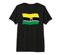 Drapeau ondulé du Peuple Ashanti Afrique Afrique T-Shirt Haut de Gamme