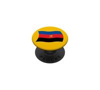 Drapeau ondulé Polygamie Mormon Religion PopSockets PopGrip Adhésif