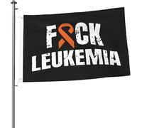 Drapeau orange contre le cancer de la leucémie, 2 x 3 pieds, drapeaux lumineux