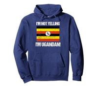 Drapeau Ouganda avec Inscription « I'm Not Yelling » Sweat à Capuche
