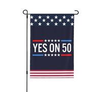 Drapeau Oui Aux 50 Élections Équitables Dans Les 50 États Drapeau De Bienvenue Couleurs Vives Renforcé Avec Bannière, Pour Les Bureaux, Les Défilés, Jardin, 30x45cm