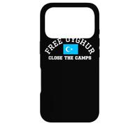 Drapeau ouïghour Gratuit Ouïghours turcs Fermer Les Camps Xinjiang Coque pour iPhone 17 Pro