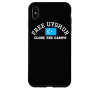 Drapeau ouïghour Gratuit Ouïghours turcs Fermer Les Camps Xinjiang Coque pour iPhone XS Max