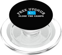 Drapeau ouïghour Gratuit Ouïghours turcs Fermer Les Camps Xinjiang PopSockets PopGrip pour MagSafe